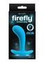Firefly Contour Plug Silicone Butt Plug Glow In The Dark - Blue