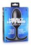 Heavy Hitters Premium Silicone Weighted Anal Plug - Xlarge - Black